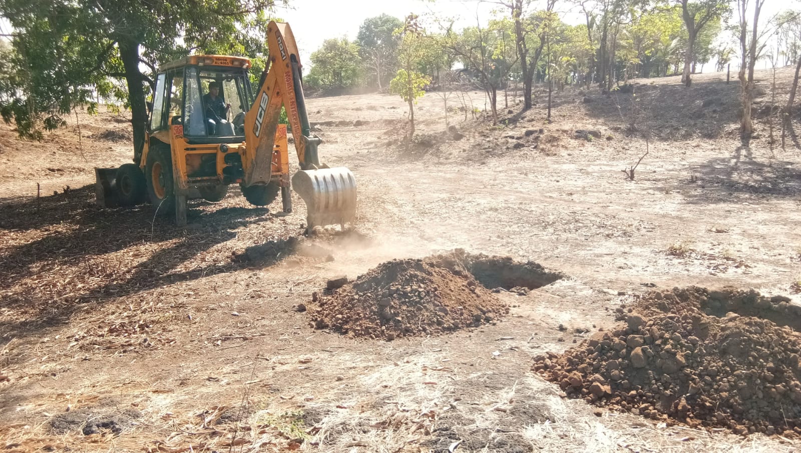 Digging trenches